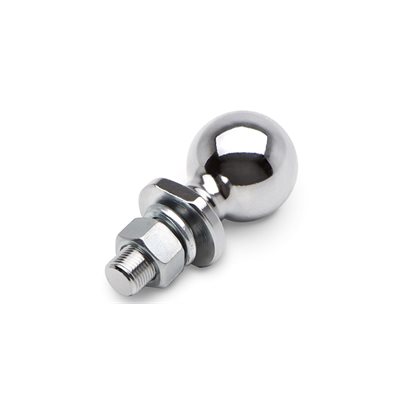 CHROME TRAILER HITCH BALL , 2 INCH